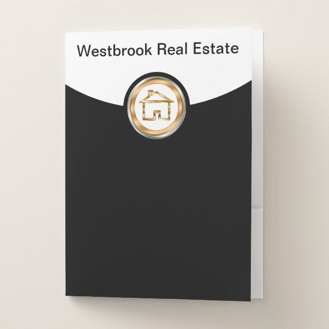 Classy Realtor Presentation Upscale Pocket Folders (Front)