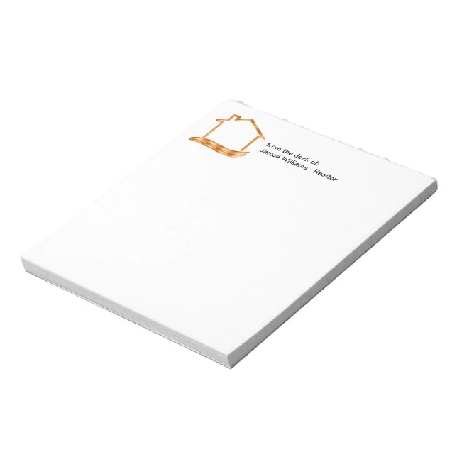 Classy Realtor Real Estate Theme Notepad (Rotated)