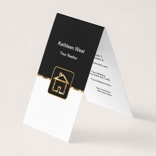 Classy Realtor Two Fold Business cards