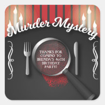 Classy Red and Black Murder Mystery Dinner