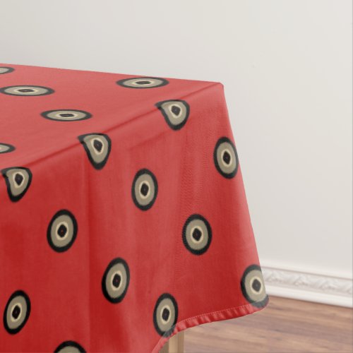 Classy Red and Black Tablecloth