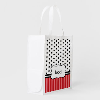 Classy, Red, and Customizable Grocery Bag