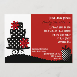 Classy Red & Black Invitation