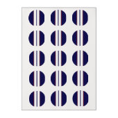Classy Red, White, and Blue Racing Stripes Edible Frosting Rounds (Sheet)