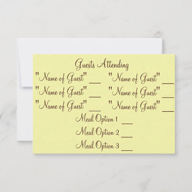 Classy Redneck RSVP (Front)