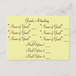 Classy Redneck RSVP Card