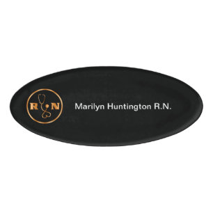 Classy Registered Nurse Medical Name Tag