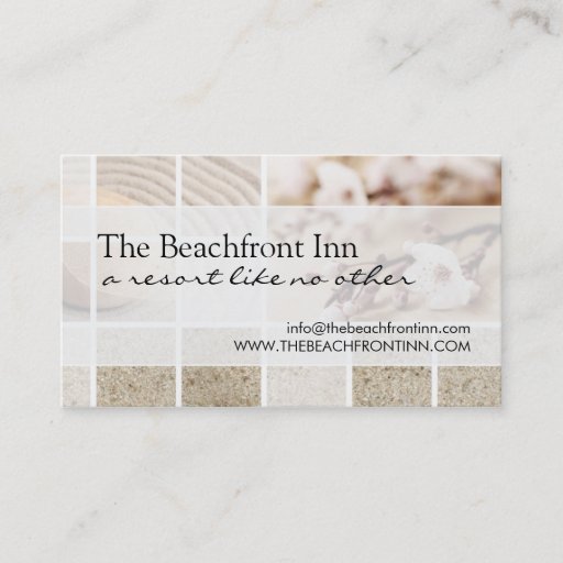 Customizable CLASSY RESORT AND SPA BUSINESS CARD