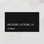 [ Thumbnail: Classy & Respectable Attorney Business Card ]