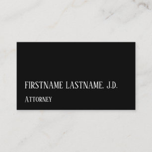 Classy & Respectable Attorney Business Card