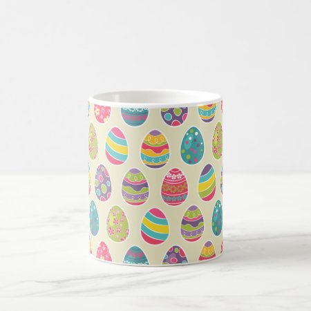 Classy Retro Easter Eggs Happy Easter Day Coffee Mug