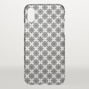 Classy Retro Vibe Geometric Pattern iPhone X Case
