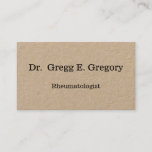 [ Thumbnail: Classy Rheumatologist Business Card ]