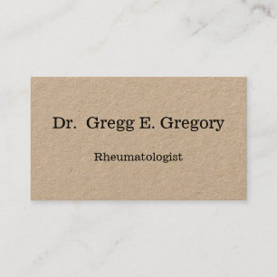 Classy Rheumatologist Business Card