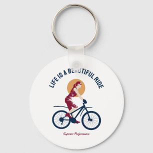 Classy Rider - Life is a Beautiful Ride Keychain