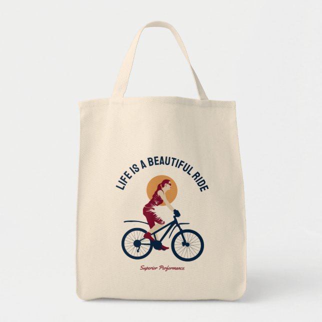 Classy Rider - Life is a Beautiful Ride Tote Bag (Front)