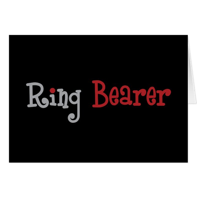 Classy Ring Bearer (Front Horizontal)