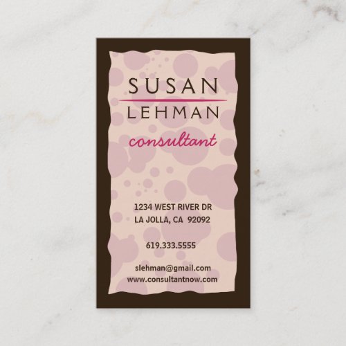 Classy Ripped Edge Business Card