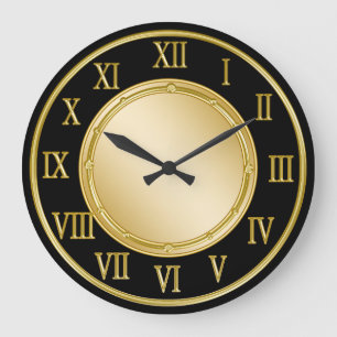 Classy Roman Numeral Kitchen Wall Clocks
