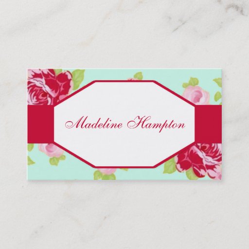 Customizable Classy Rose Business Card