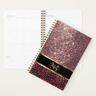 Classy Rose Gold Personalized Planner
