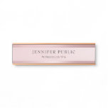 Classy Rose Gold Template Modern Professional Door Sign Classy Rose Gold Template Modern Professional Door Sign