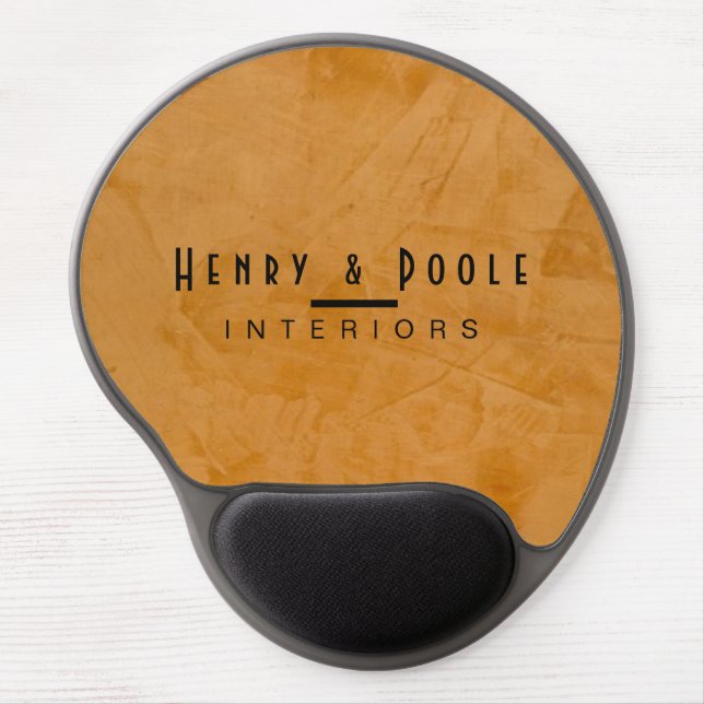 Classy Rustic Dante Orange Interior Designer Gel Mouse Pad (Front)