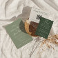 Classy Sage Green Luxury Boho Modern Wedding Invitation