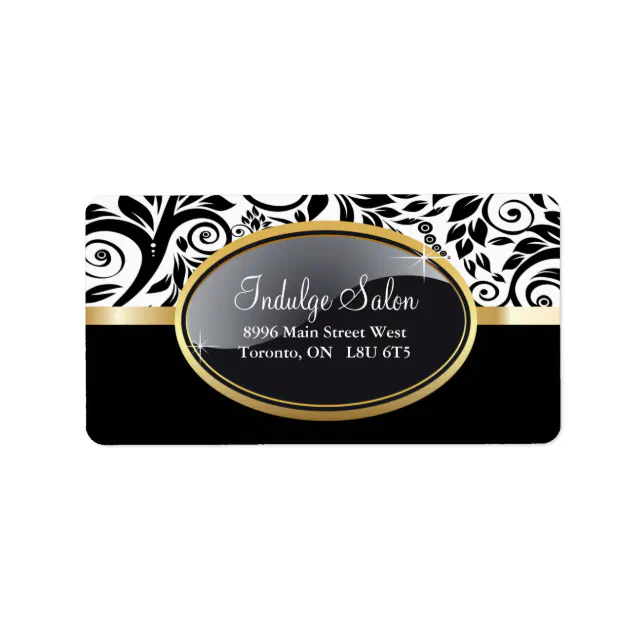 Classy Salon and Spa Address Labels | Zazzle