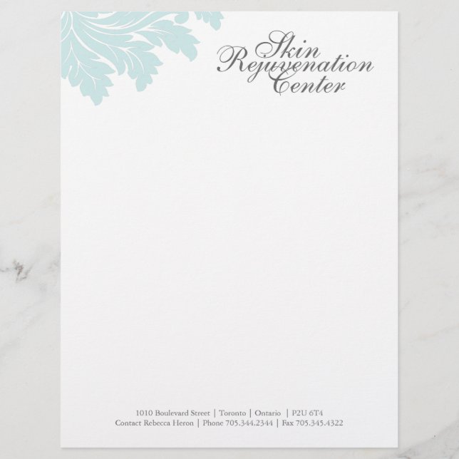 Classy Salon and Spa Letterhead (Front)