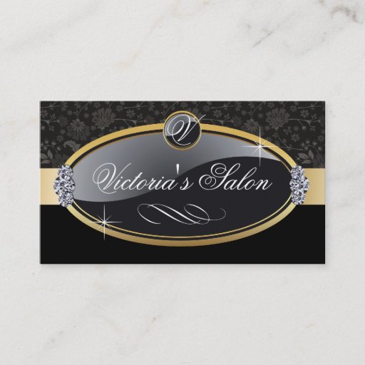 Customizable Classy Salon Business Card
