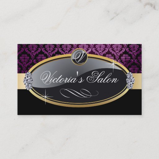 Customizable Classy Salon Business Card