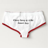 CLASSY SASSY & A BIT SMART ASSY women's underwear (Back)