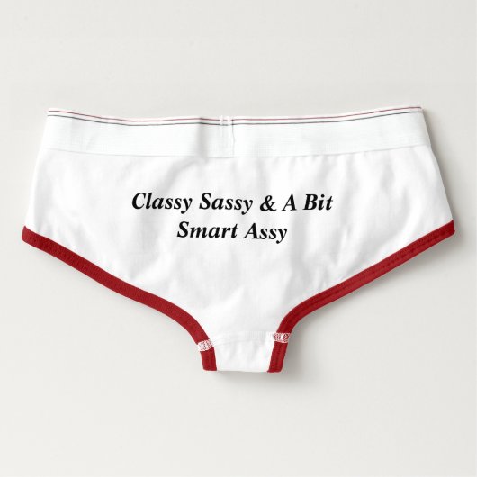 CLASSY SASSY & A BIT SMART ASSY women's underwear (Back)
