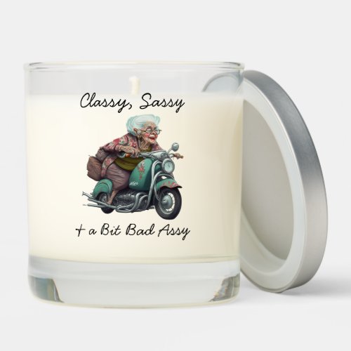 Classy Sassy and a bit Bad Assy Funny Aging Humor Scented Candle