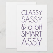 Classy Sassy and a Bit Smart Assy (Front/Back)