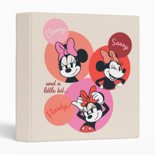 Classy Sassy and a Little Bit Flashy Minnie 3 Ring Binder