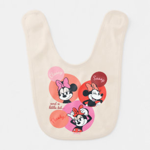 Classy Sassy and a Little Bit Flashy Minnie Baby Bib
