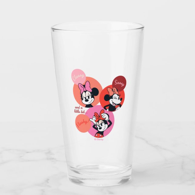 Classy Sassy and a Little Bit Flashy Minnie Glass (Front)