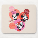 Classy Sassy and a Little Bit Flashy Minnie Mouse Pad<br><div class="desc">This playful Minnie Mouse collage brings together three iconic moods—classy, sassy, and flashy—into one irresistibly cute design. Featuring expressive poses, bold bows, and cheerful colors, this artwork perfectly captures Minnie’s fun-loving personality and timeless Disney style. Ideal for customizable Zazzle products like apparel, accessories, and gifts, this design adds charm, confidence,...</div>