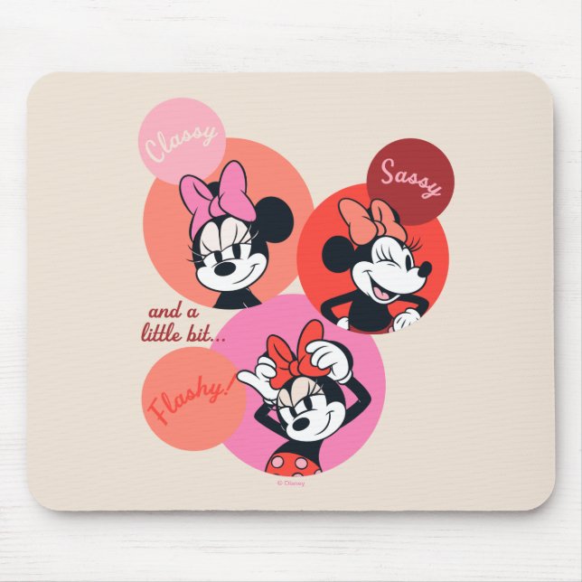 Classy Sassy and a Little Bit Flashy Minnie Mouse Pad (Front)