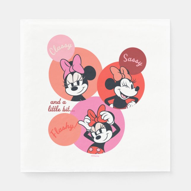 Classy Sassy and a Little Bit Flashy Minnie Napkins (Front)