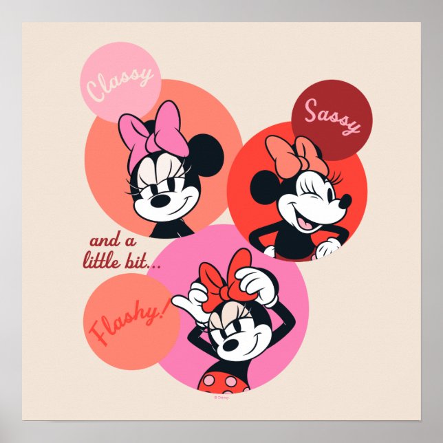Classy Sassy and a Little Bit Flashy Minnie Poster (Front)