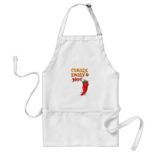 Classy Sassy And Hot Pepper Diva Adult Apron