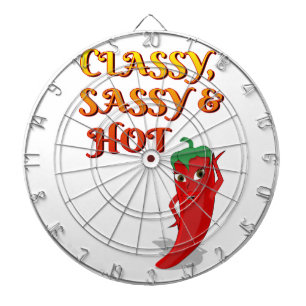 Classy Sassy And Hot Pepper Diva Dartboard