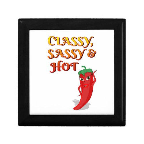 Classy Sassy And Hot Pepper Diva Jewelry Box
