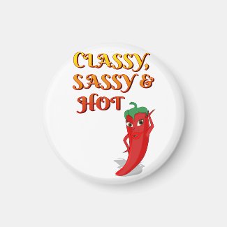Classy Sassy And Hot Pepper Diva Magnet