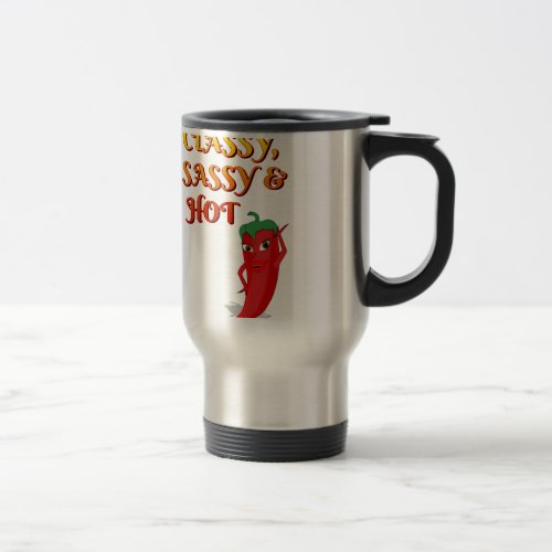 Classy Sassy And Hot Pepper Diva Travel Mug