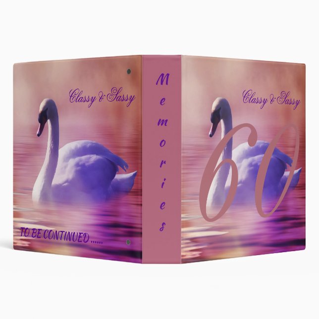 CLASSY & SASSY at 60 MEMORY BOOK Binder (Background)