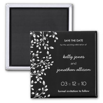 Classy Save The Date Wedding Magnet by colourfuldesigns at Zazzle